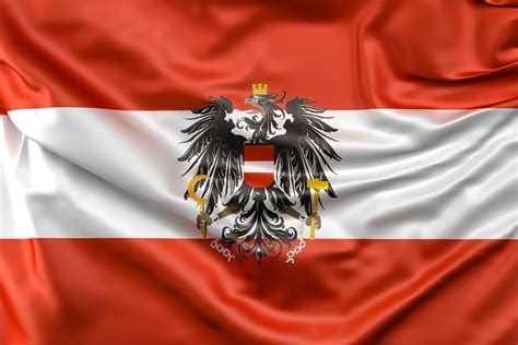 flagge österreich mit adler